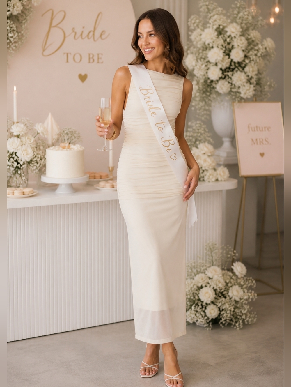 Butter Yellow Grad Or Bridal Dress - NWOT‎ Significant Other Midi Dress